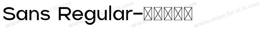 Sans Regular字体转换